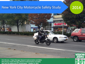 Unreleased: New York City Motorcycle Safety Study, 2014